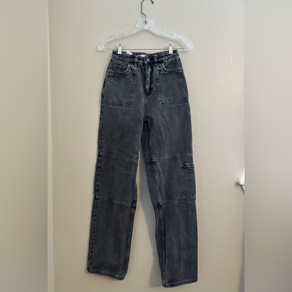 Wide leg carpenter cargo Y2K jeans